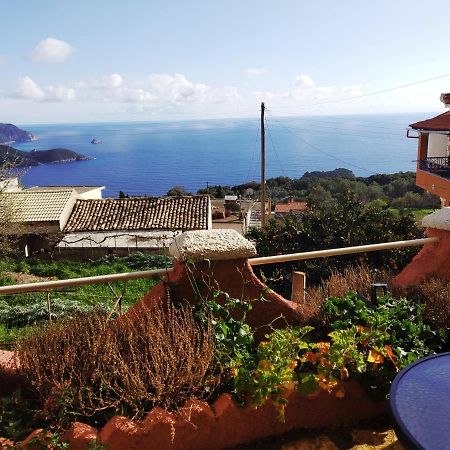 Traditional Panoramic Sea View House Lákones Dış mekan fotoğraf