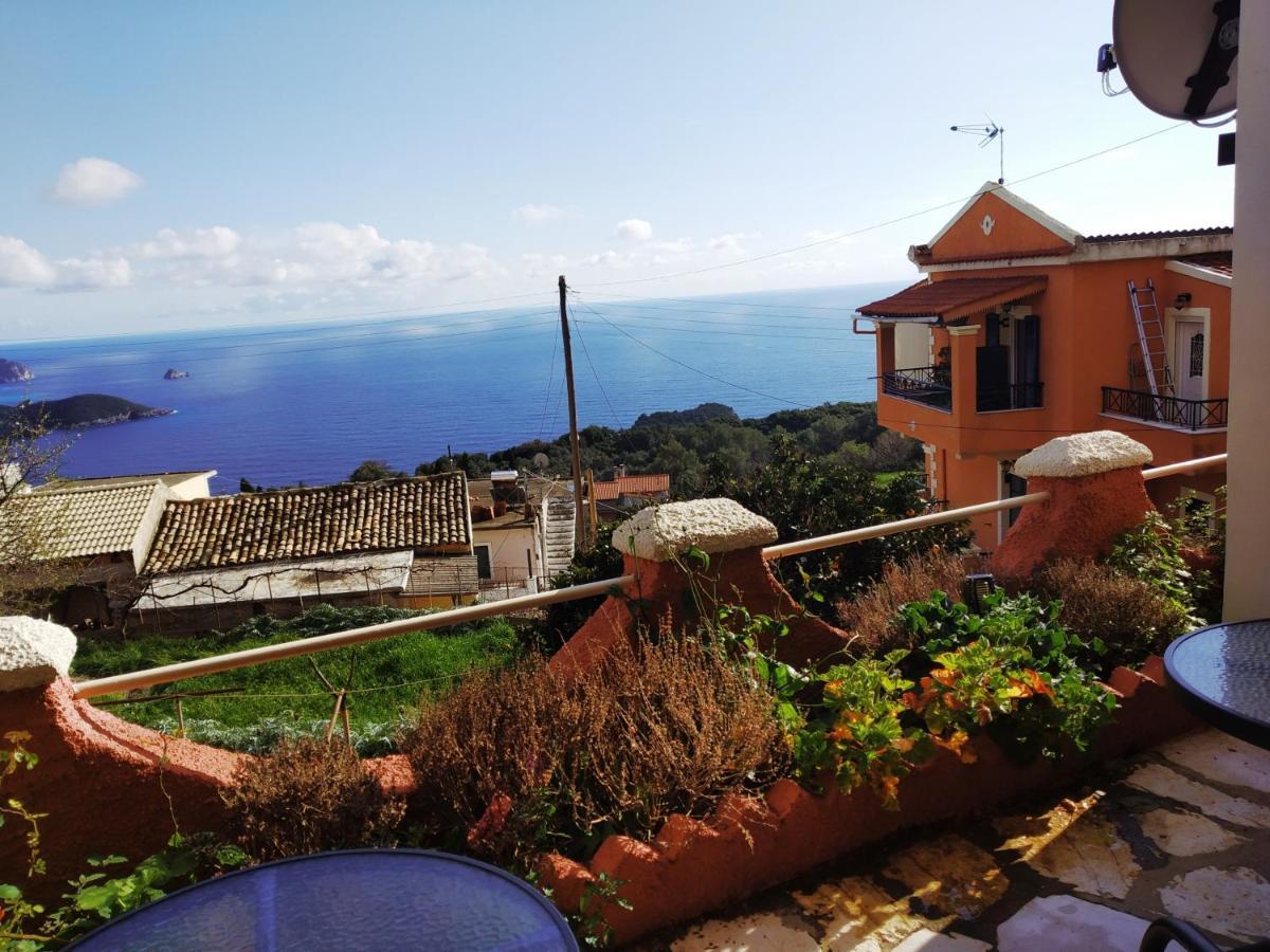Traditional Panoramic Sea View House Lákones Dış mekan fotoğraf