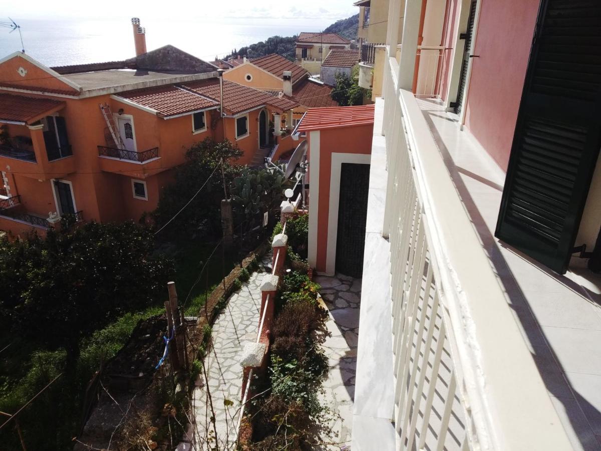 Traditional Panoramic Sea View House Lákones Dış mekan fotoğraf