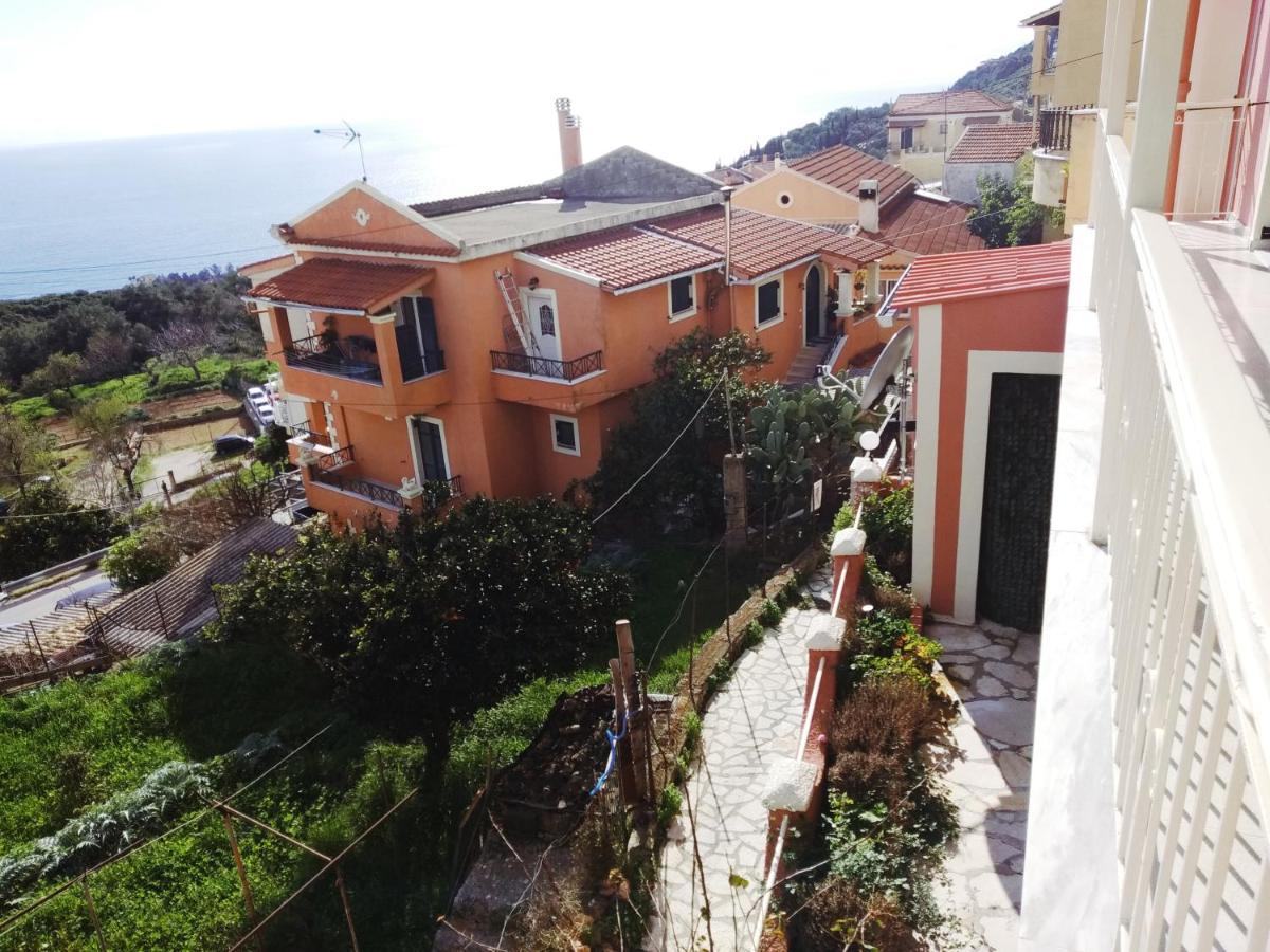 Traditional Panoramic Sea View House Lákones Dış mekan fotoğraf