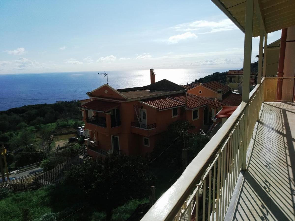 Traditional Panoramic Sea View House Lákones Dış mekan fotoğraf