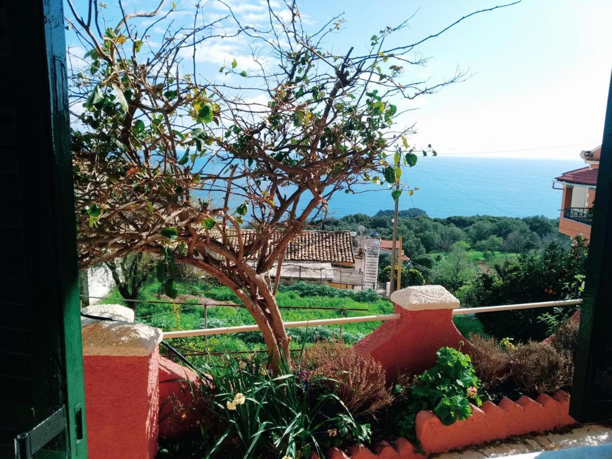 Traditional Panoramic Sea View House Lákones Dış mekan fotoğraf