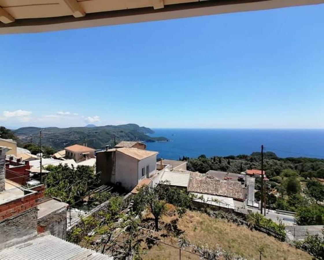 Traditional Panoramic Sea View House Lákones Dış mekan fotoğraf