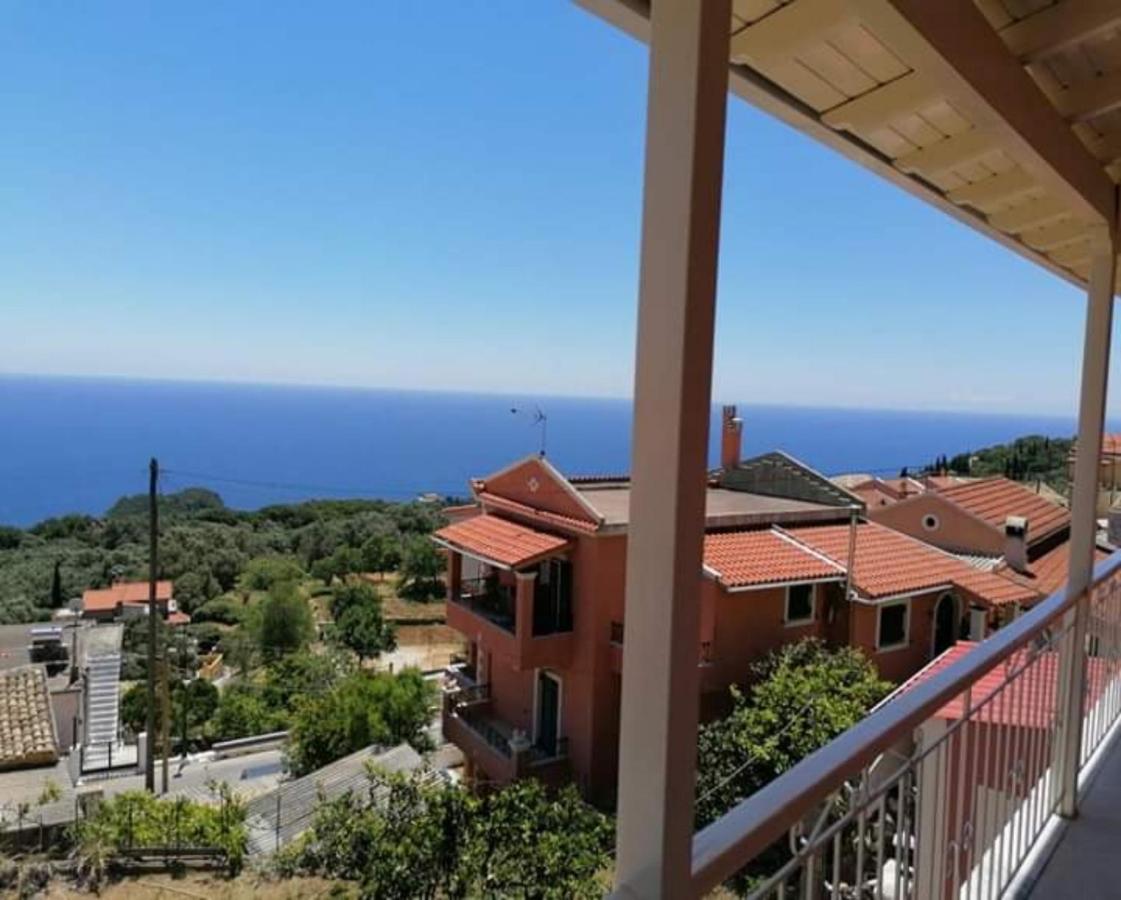 Traditional Panoramic Sea View House Lákones Dış mekan fotoğraf
