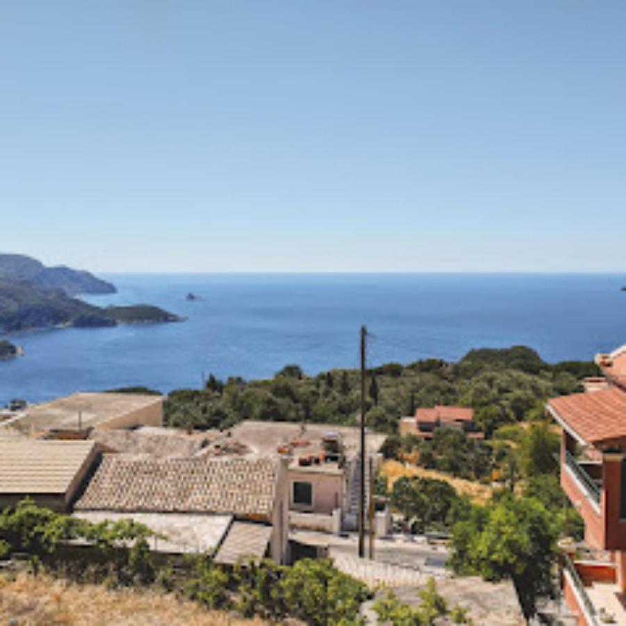 Traditional Panoramic Sea View House Lákones Dış mekan fotoğraf