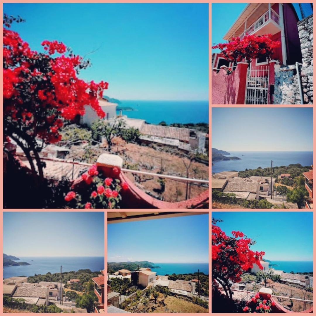 Traditional Panoramic Sea View House Lákones Dış mekan fotoğraf